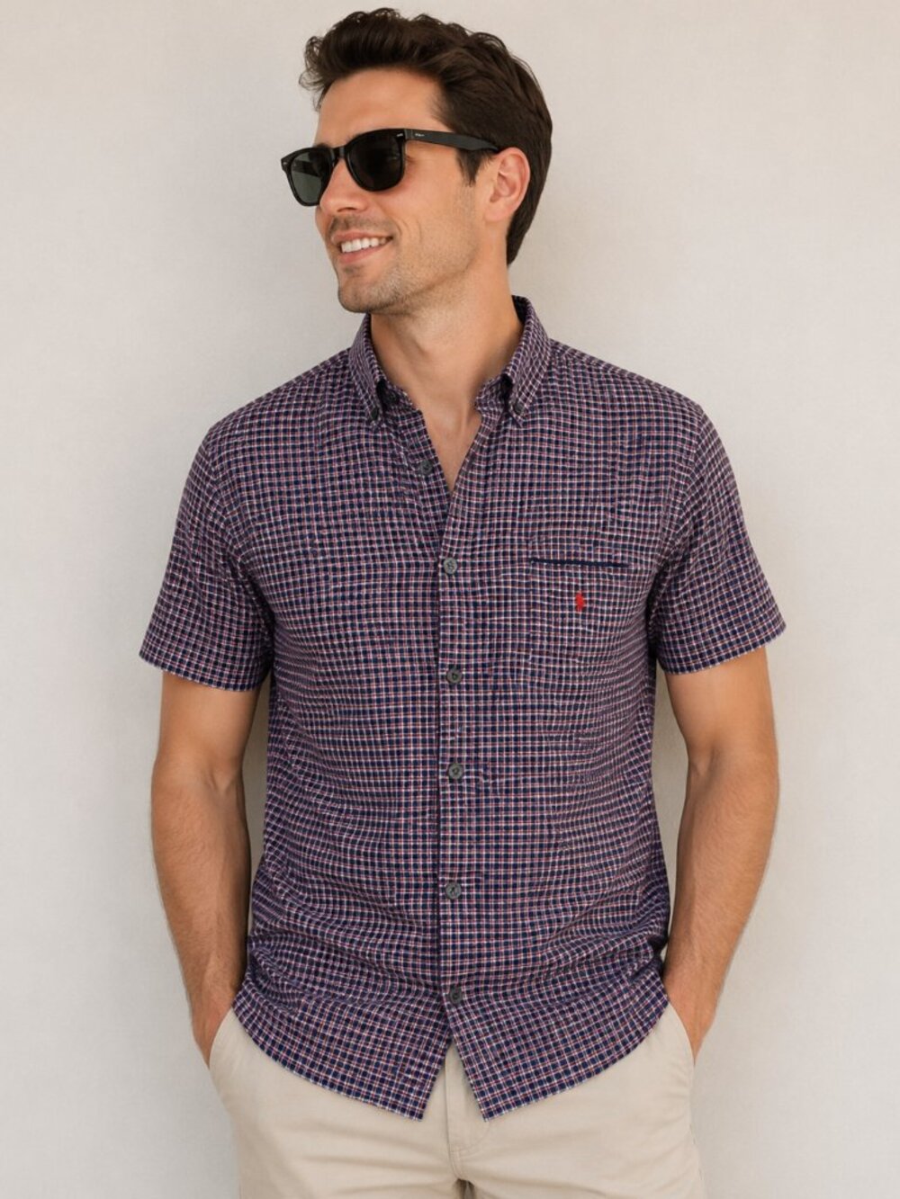 Polo Ralph Lauren Plaid Stretch Button Shirt Men's Large